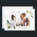 Modern painted botanical foliage Christmas photo Holiday Card<br><div class="desc">Modern painted botanical foliage Christmas multi photo holiday card design.</div>