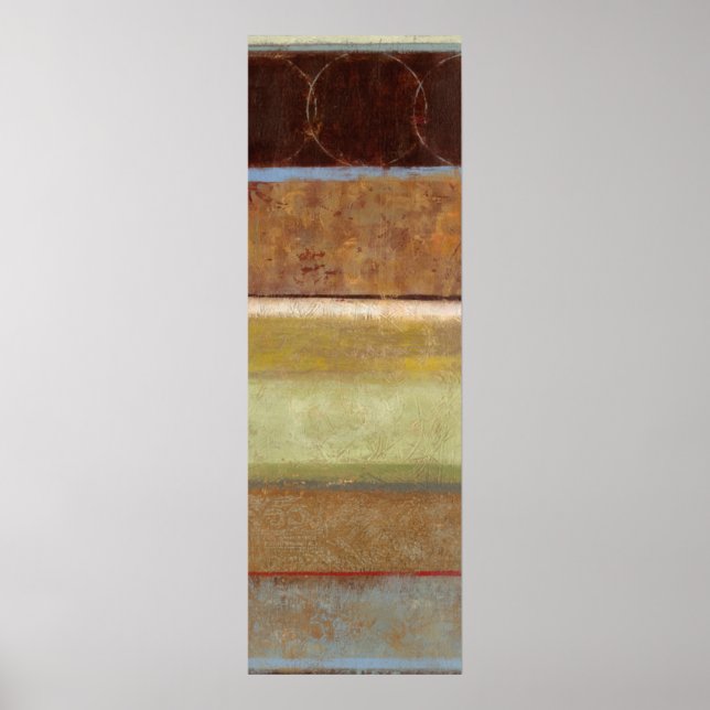 Modern Painting in Earth Tones by Norman Wyatt Poster (Front)
