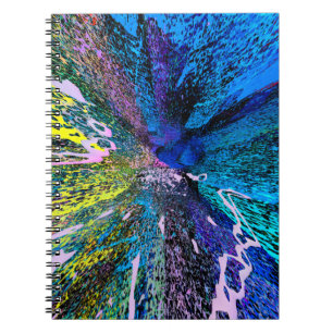 Modern painting wall art decor. Abstract drawing b Notebook