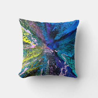 Modern painting wall art decor. Abstract drawing b Throw Pillow