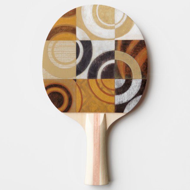 Modern Painting with Circular Patterns Ping Pong Paddle (Front)