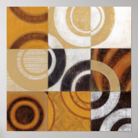 Modern Painting with Circular Patterns