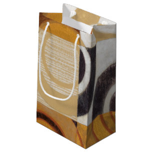 Modern Painting with Circular Patterns Small Gift Bag