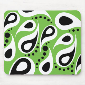 Modern Paisley -  Green Mouse Pad