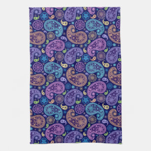 Modern Paisley Pattern Kitchen Towel