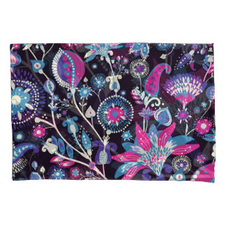 Modern paisley: traditional oriental pattern. pillowcase