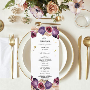 Modern Pampas & Purple Figs Beauty Frame Menu