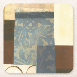 Modern Panel Painting Square Paper Coaster