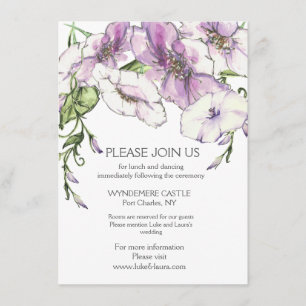 Modern Pansy  Enclosure Card