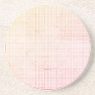 Modern Paradise Peach Pastel Sandstone Coaster