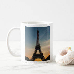Modern Parisian Sunset Eiffel Tower Paris French Coffee Mug