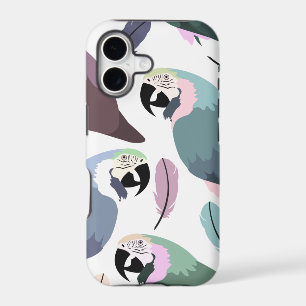 Modern Parrots Tropical Pattern 