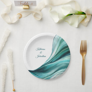 Modern Party Supplies-Emerald Green- Paper Plate
