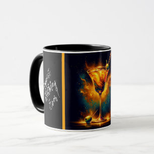 Modern Party Time Neon Personalized Mug