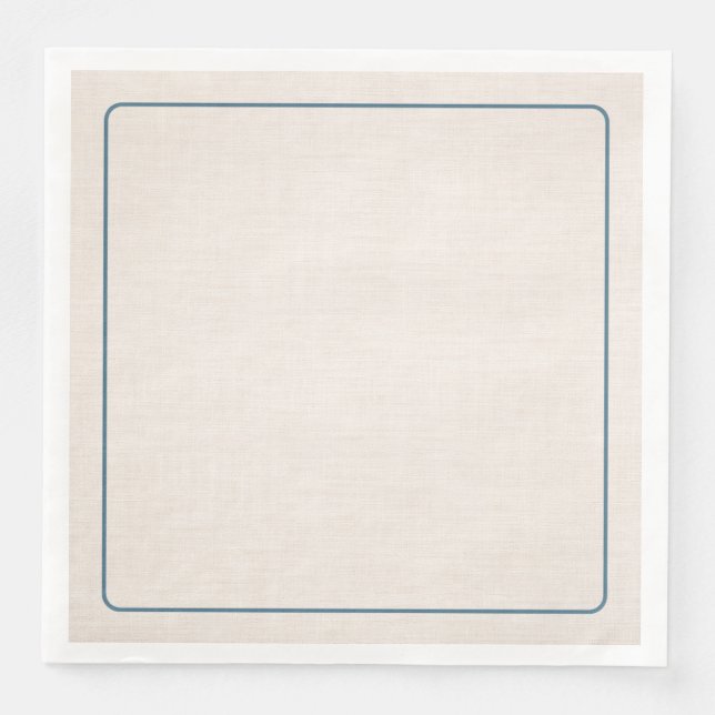 Modern Passover Seder Linen-Style Paper Napkin (Front)