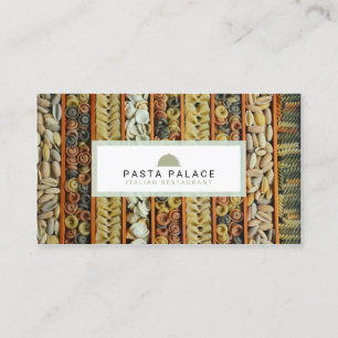 Modern Pasta Restaurant Business Card