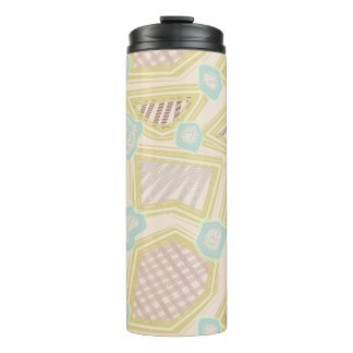 Modern Pastel Abstract Geometric Pattern Tumbler