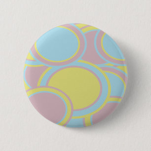 Modern Pastel Abstract Painting 2 Inch Round Button