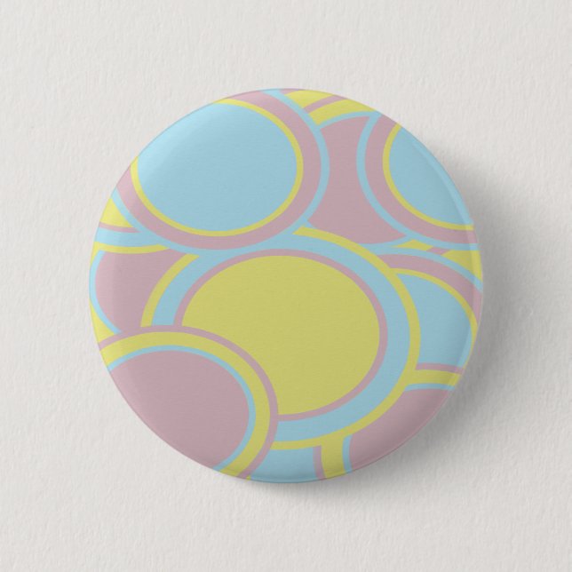 Modern Pastel Abstract Painting 2 Inch Round Button (Front)