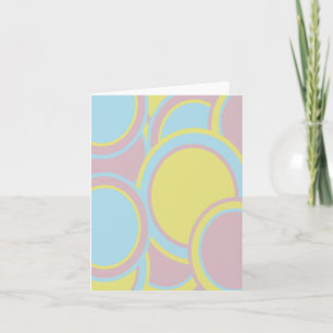 Modern Pastel Abstract Painting Card