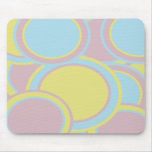 Modern Pastel Abstract Painting Mouse Pad