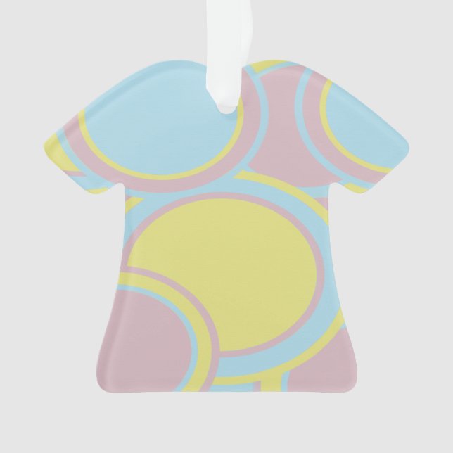 Modern Pastel Abstract Painting Ornament (Front)