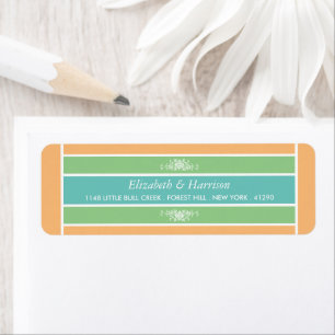 Modern Pastel Block - Tropical Colours - Wedding