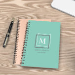 Modern Pastel Blue Monogram Personalized Planner<br><div class="desc">Personalized planner featuring a beautiful pastel colour palette with a personalized monogram and design in a geometrical manner. This design comes on different background colour options which you can find in a ''Pastel Modern Monogram Business'' collection in our store.</div>