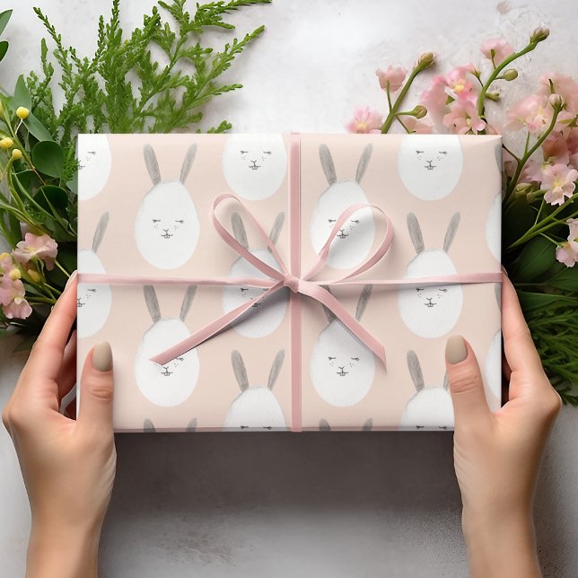 Modern Pastel Bunny Egg Pattern | Easter Blessings Wrapping Paper (Creator Uploaded)