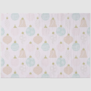 Modern Pastel Christmas Ornaments Pink Christmas Tissue Paper