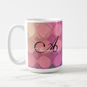 Modern Pastel Colors Abstract Circle Watercolor Coffee Mug
