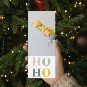 Modern Pastel Colourful HOHOHO With Photo