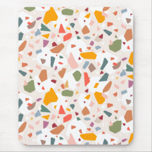 Modern Pastel Colourful Terrazzo Pattern Case- Mouse Pad