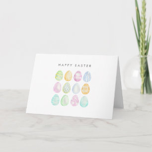 Modern Pastel Easter Greeting Card Happy Easter