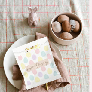 Modern Pastel Egg Pattern   Happy Easter Favour Bag