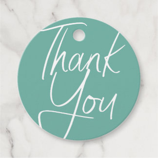 Modern pastel elegant typography thank you favour tags