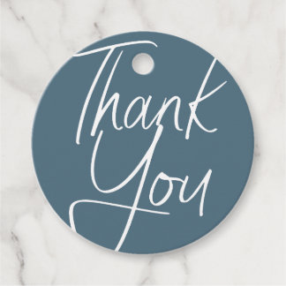 Modern pastel elegant typography thank you favour tags