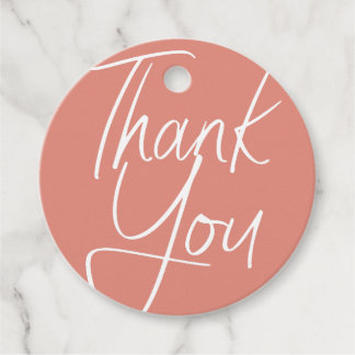 Modern pastel elegant typography thank you favour tags