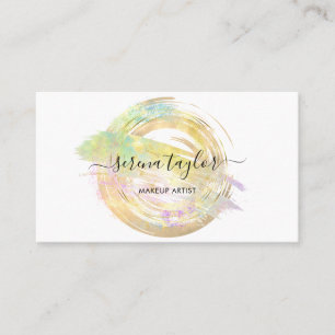 Modern Pastel Faux Opal Stone Professional Elegant Business Card