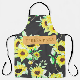 Modern Pastel Floral Personalized Gift Apron