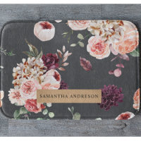 Modern Pastel Flowers & Kraft Black