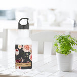 Modern Pastel Flowers & Kraft Personalized Gift 532 Ml Water Bottle<br><div class="desc">Modern Pastel Flowers & Kraft Personalized Gift</div>