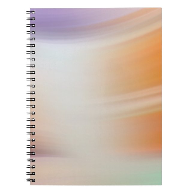 Modern Pastel Gradient Spiral Notebook (Front)