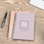 Modern Pastel Monogram Purple Personalized Planner<br><div class="desc">Personalized planner featuring a beautiful pastel colour palette with a personalized monogram and design in a geometrical manner. This design comes on different background colour options which you can find in a ''Pastel Modern Monogram Business'' collection in our store.</div>