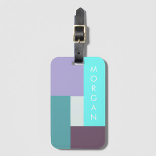 Modern Pastel Personalized Luggage Tag