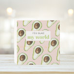 Modern Pastel Pink And Green Avocado Fun Quote  Wooden Box Sign<br><div class="desc">Modern Pastel Pink And Green Avocado Fun Quote</div>