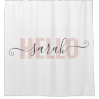 Modern Pastel Pink Beauty Hello And Your Name
