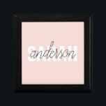 Modern Pastel Pink Beauty Personalized You Name Gift Box<br><div class="desc">Modern Pastel Pink Beauty Personalized You Name</div>