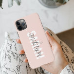 Modern Pastel Pink Beauty Personalized You Name iPhone 11Pro Max Case<br><div class="desc">Modern Pastel Pink Beauty Personalized You Name</div>