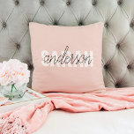 Modern Pastel Pink Beauty Personalized You Name Throw Pillow<br><div class="desc">Modern Pastel Pink Beauty Personalized You Name</div>
